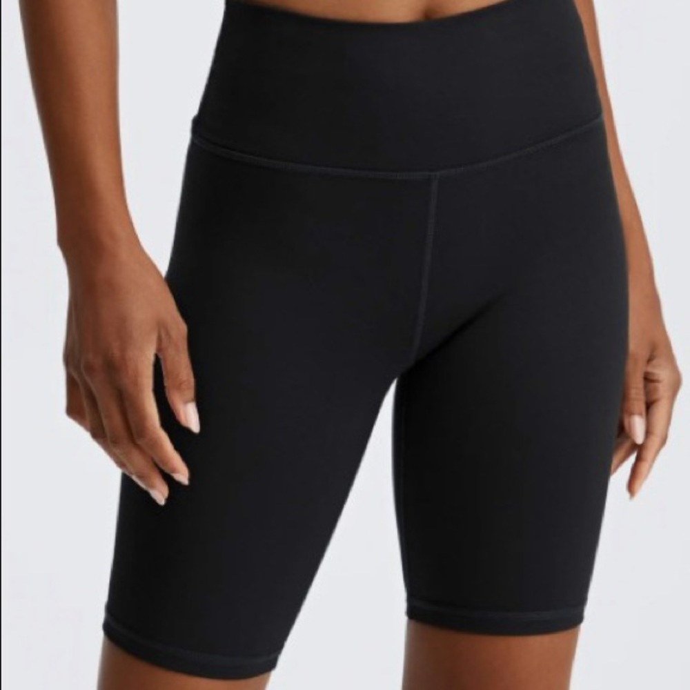 NWT black Fabletics biker shorts